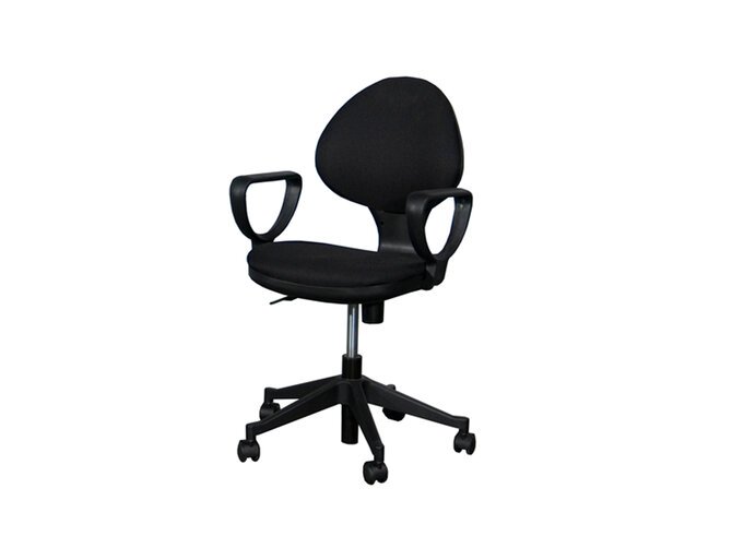 Desk chair with armrests