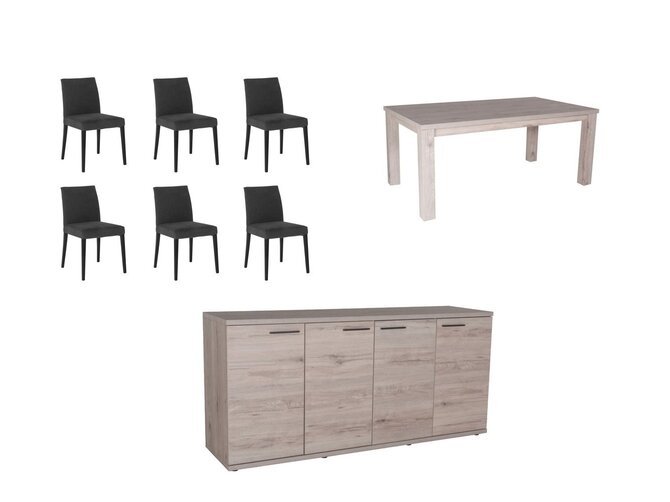 PROMO Natura Dining room 6 persons with sideboard